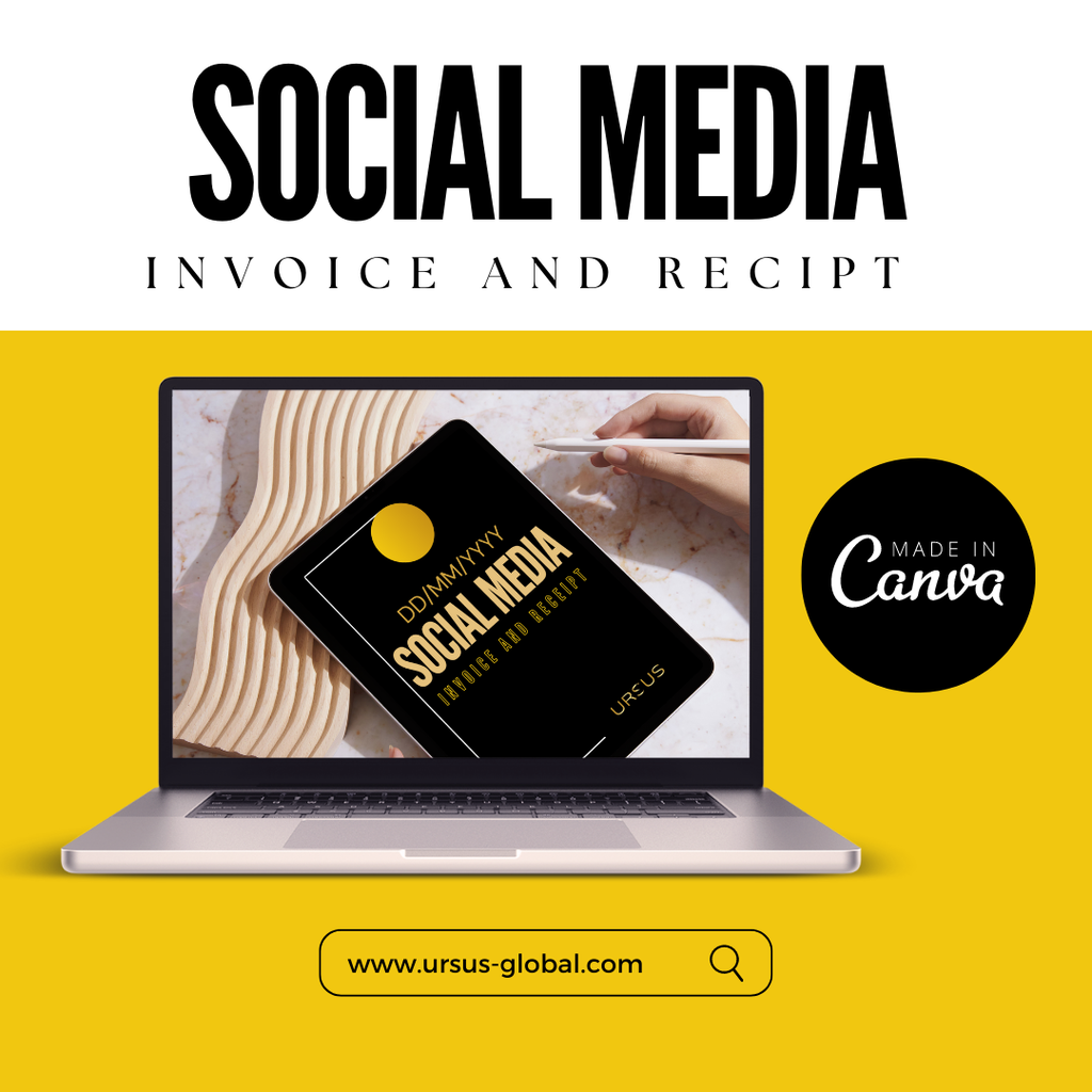 Social Media Invoice and Recipt Template